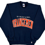 Made In USA Syracuse Russell Athletic College Sweatshirt - Medium Navy Cotton