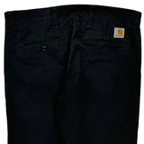 Carhartt Chinos - 33W 27L Black Cotton