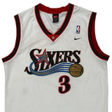 Philadelphia 76Ers Nike Nba Jersey - Large White Polyester