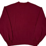 Russell Athletic Sweatshirt - Large Burgundy Cotton