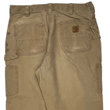 Carhartt Double Knee Carpenter Pants - 34W 32L Khaki Cotton