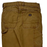 Dickies Double Knee Carpenter Trousers - 34W 30L Brown Cotton