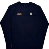 Carhartt Long Sleeve T-Shirt - XL Navy Cotton