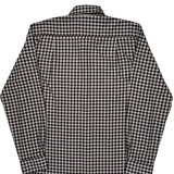 Barbour Checked Shirt - Large Burgundy Cotton