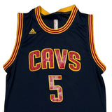 Cleveland Cavaliers Adidas #5 Jr Smith Jersey - Large Navy Polyester