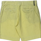 Tommy Hilfiger Chino Shorts - 34W 9L Yellow Cotton