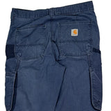 Carhartt Cargo Trousers - 32W 32L Blue Cotton Blend