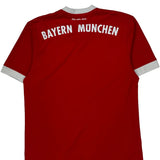 Bayern München Adidas 2017-18 Home Football Shirt - Medium Red Polyester