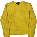 Ralph Lauren Sweater - Medium Yellow Cotton