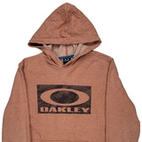 Oakley Hoodie - Small Brown Cotton Blend