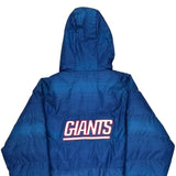 New York Giants N.F.L. Pro Line Football Puffer - Medium Blue Polyester
