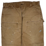Carhartt Double Knee Carpenter Pants - 40W 32L Brown Cotton