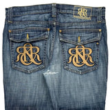 Rock & Republic Boot Cut Jeans - 36W 32L Dark Wash Denim