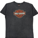 Harley Davidson Graphic T-Shirt - XL Gray Cotton