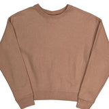 Reverse Weave Champion Sweatshirt - Small Brown Cotton Blend