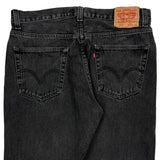 505 Levis Jeans - 36W 30L Black Cotton