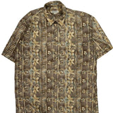 Burma Bibas Floral Hawaiian Shirt - Medium Beige Cotton