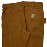 Carhartt Double Knee Carpenter Pants - 32W 31L Brown Cotton