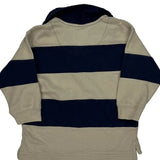 Age 24 Months Mc Kids Striped Rugby Shirt - XS Beige Cotton