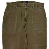 Polo By Ralph Lauren Army Cargo Trousers - 34W 30L Green Cotton