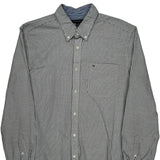 Tommy Hilfiger Striped Shirt - Large Black & White Cotton