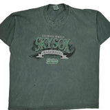 Colorado Springs Sky Sox Anvil Single Stitch T-Shirt - 2XL Green Cotton