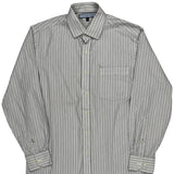 Tommy Hilfiger Striped Shirt - Medium Gray Cotton