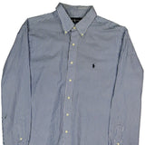 Ralph Lauren Striped Shirt - XL Blue Cotton