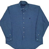 Blake Ralph Lauren Checked Shirt - XL Blue Cotton