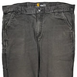 Carhartt Double Knee Carpenter Pants - 38W 32L Gray Cotton