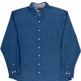 Tommy Hilfiger Denim Shirt - 2XL Blue Cotton