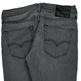 Levis Slim Fit Jeans - 32W 30L Grey Cotton
