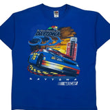 Daytona 2001 Fruit Of The Loom Nascar T-Shirt - 2XL Blue Cotton