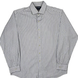Polo By Ralph Lauren Striped Shirt - XL White Cotton