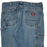 Dickies Double Knee Carpenter Jeans - 38W 32L Blue Cotton