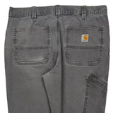 Carhartt Carpenter Trousers - 35W 29L Grey Cotton