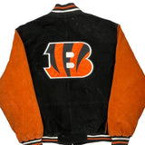 Cincinnati Bengals Nfl Football Varsity Jacket - 2XL Black Suede