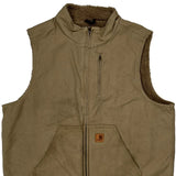 Carhartt Vest - XL Khaki Cotton