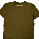 Carhartt Spellout T-Shirt - XL Green Cotton