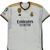 Real Madrid Adidas 2023-24 Vini Jr Home Football Shirt - 2XL White Polyester