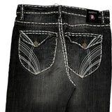 Billini Contrast Stitch Jeans - 34W 30L Black Cotton