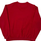 Fila Sweatshirt - XL Red Cotton Blend