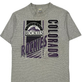 Colorado Rockies Competitor Single Stitch T-Shirt - Large Gray Cotton