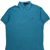 Polo By Ralph Lauren Polo Shirt - 2XL Blue Cotton