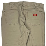 Dickies Trousers - 36W 24L Beige Cotton