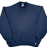90'S Blank Made In USA Russell Athletic Sweatshirt - XL Navy Cotton