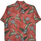 Jamaica Jaxx Floral Hawaiian Shirt - Large Multicoloured Silk