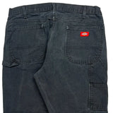 Dickies Carpenter Trousers - 36W 30L Grey Cotton