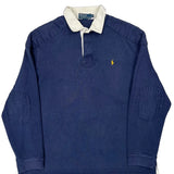 Polo By Ralph Lauren Rugby Shirt - XL Blue Cotton