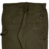 Dickies Carpenter Pants - 35W 31L Green Cotton